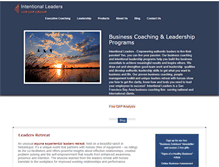 Tablet Screenshot of intentionalleaders.com